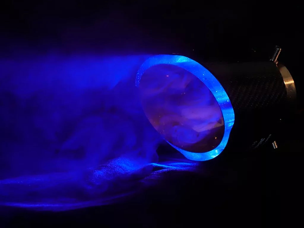 Puntera Akrapovic Exhosto 2.5 Fibra Carbono Aro De Luz Led